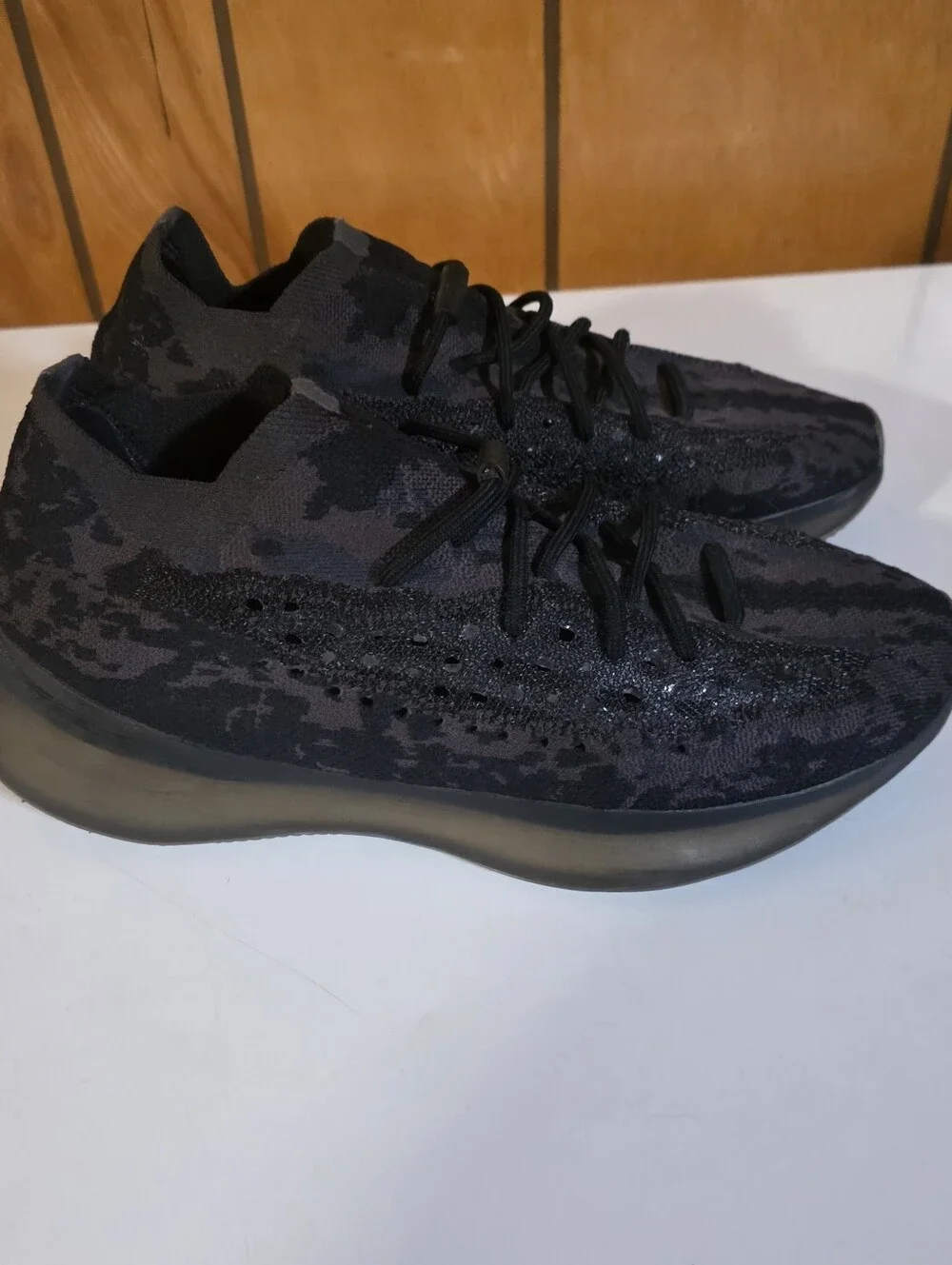 Adidas Yeezy 380 Boost Men's Black And Grey Sneaker - Low Profile Sz. 11